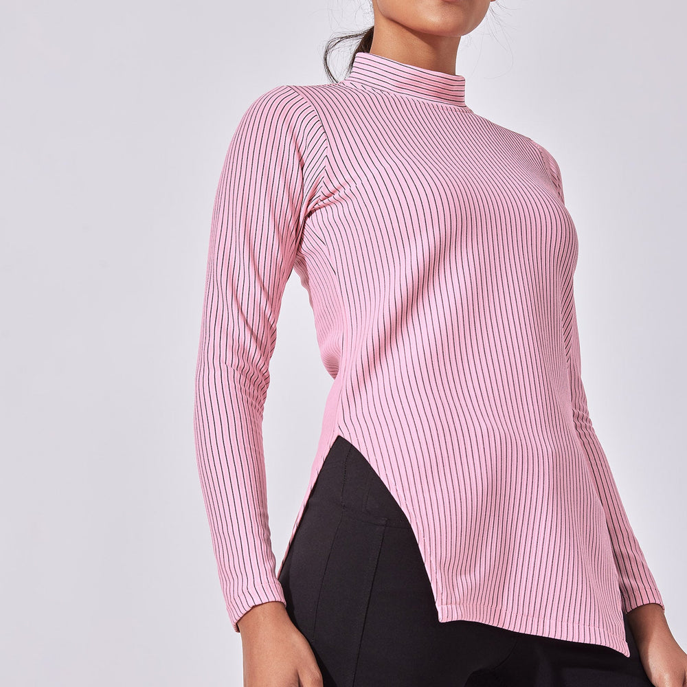 Bubblegum High Neck Top