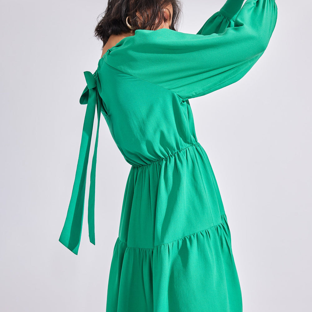 Emerald Tiered Dress