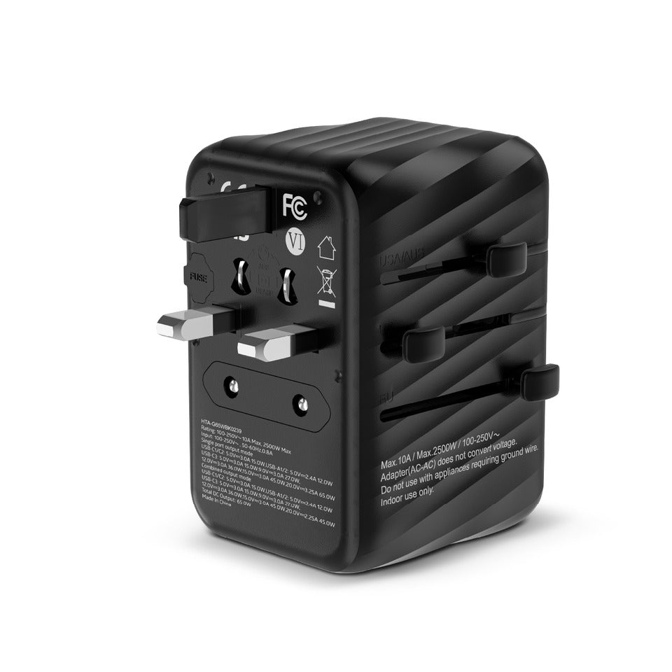 
                      
                        HYPHEN CHARGEPOINT GaN Universal Travel Adaptor 100W - Black
                      
                    