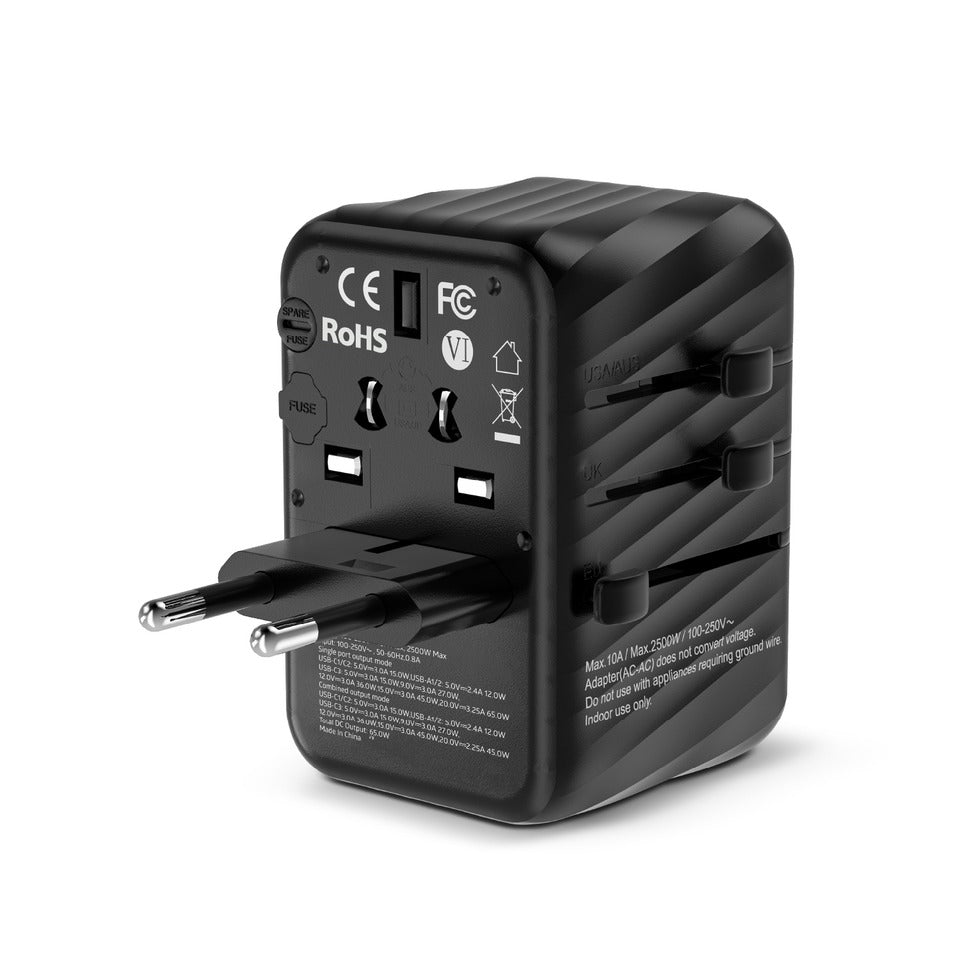 
                      
                        HYPHEN CHARGEPOINT GaN Universal Travel Adaptor 100W - Black
                      
                    