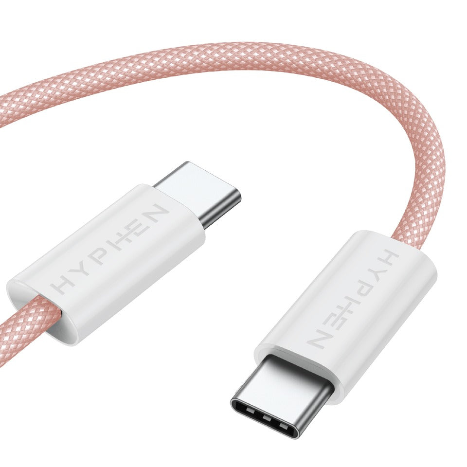 
                      
                        HYPHEN VIBE Braided Type C to C Cable - 60W - Pink - 1M
                      
                    