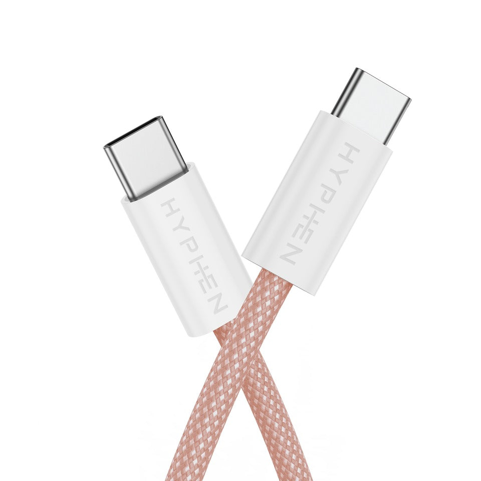 
                      
                        HYPHEN VIBE Braided Type C to C Cable - 60W - Pink - 1M
                      
                    