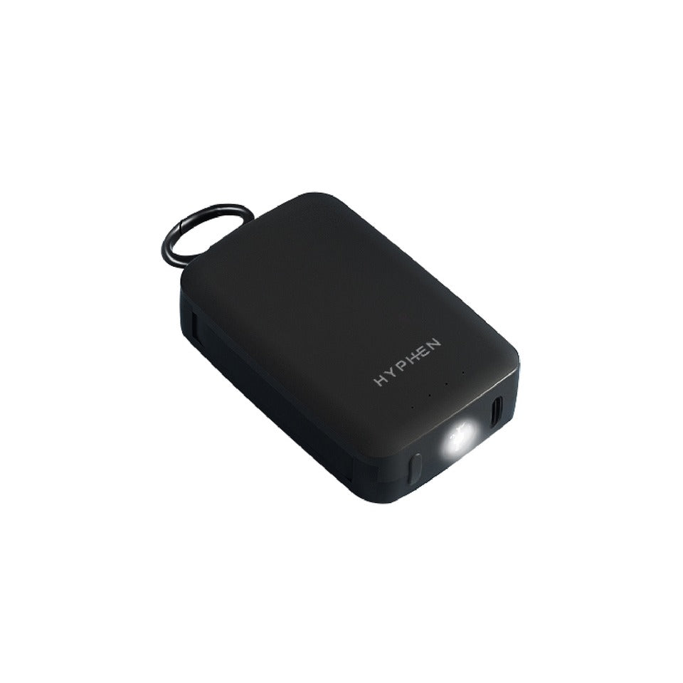 HYPHEN RESCUE Key Ring Emergency Power bank - Black